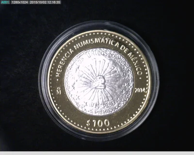 100 Pesos Herencia Numismática IV, Muera Huerta 2014