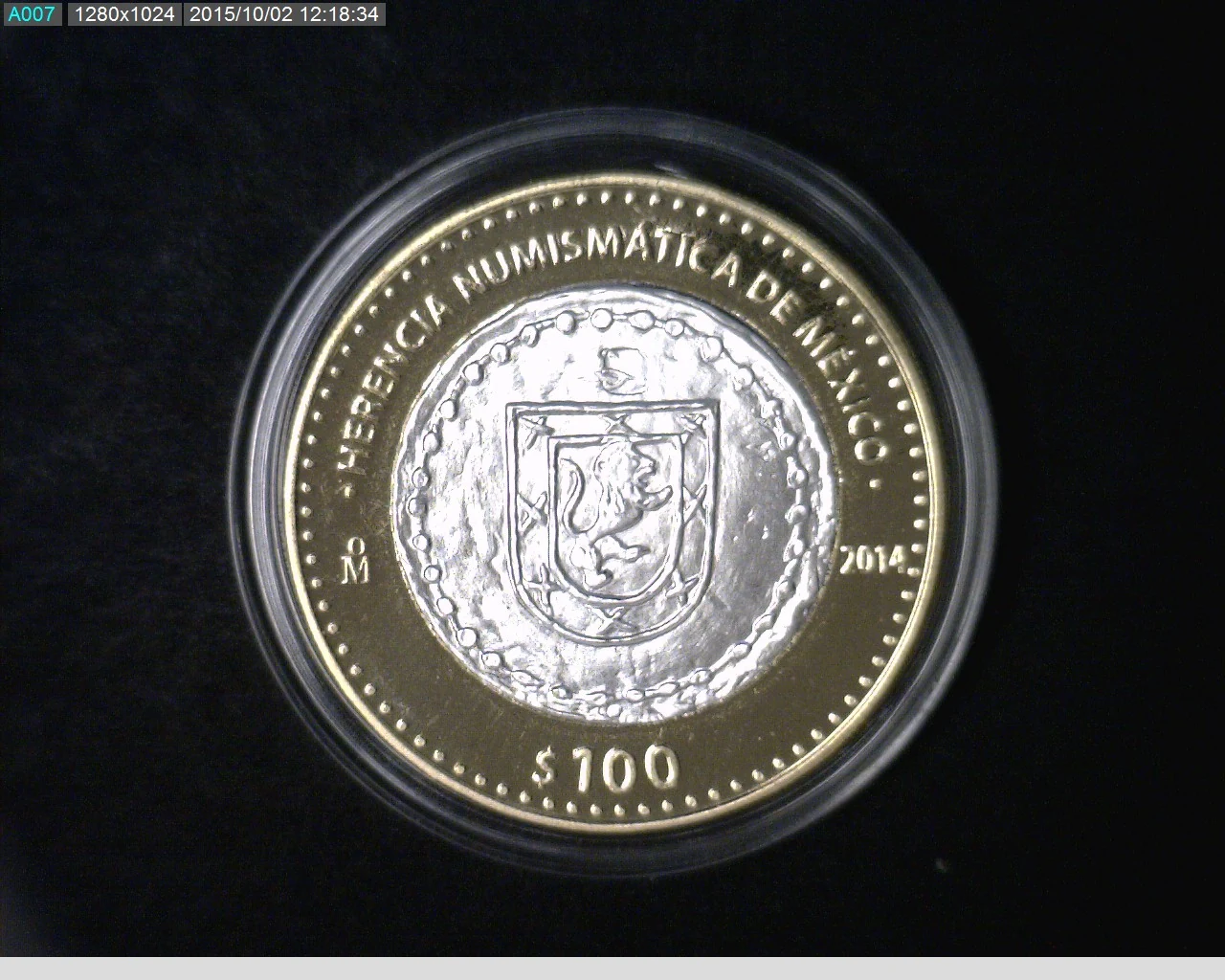 100 Pesos Herencia Numismatica IV, Oaxaca Leon Grande 2014 - reverso