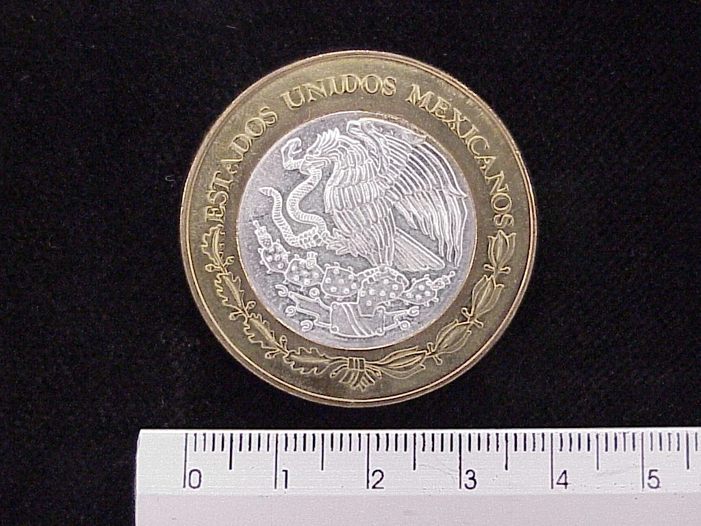 100 Pesos Hidalgo Escudo 2003 · Inventario Banxico 21386 (anverso)