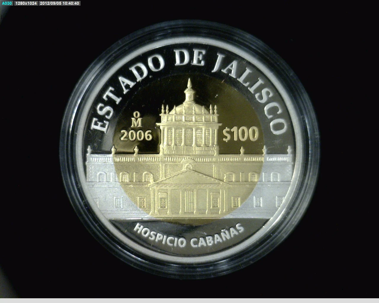 100 Pesos Unión de los Estados Jalisco segunda etapa cultural 2006 · Inventario Banxico 22216 (reverso)
