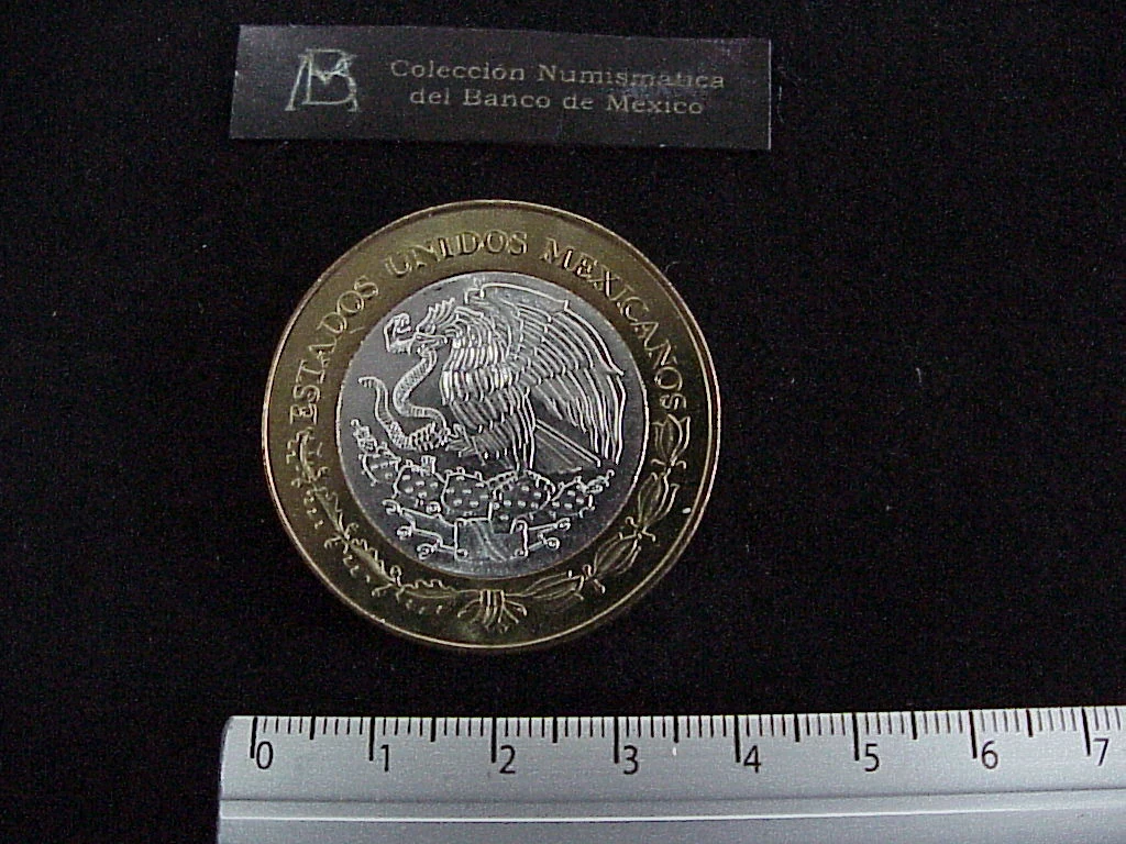 100 Pesos Michoacán Escudo 2003 · Inventario Banxico 21211 (anverso)
