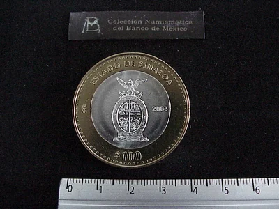 100 Pesos Sinaloa (Escudo) 2003
