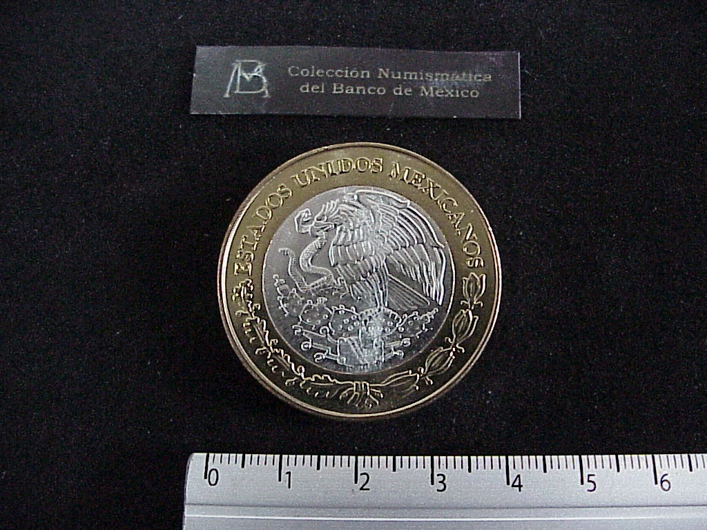 100 Pesos Tabasco Escudo 2003 · Inventario Banxico 21198 (anverso)