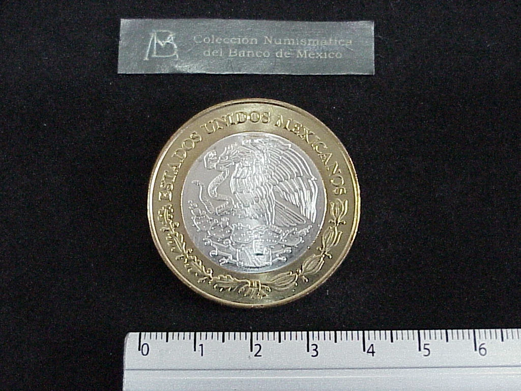 100 Pesos Tamaulipas Escudo 2003 · Inventario Banxico 21194 (anverso)