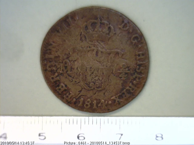 2/4 Reales Fernando VII 1814 · Anverso