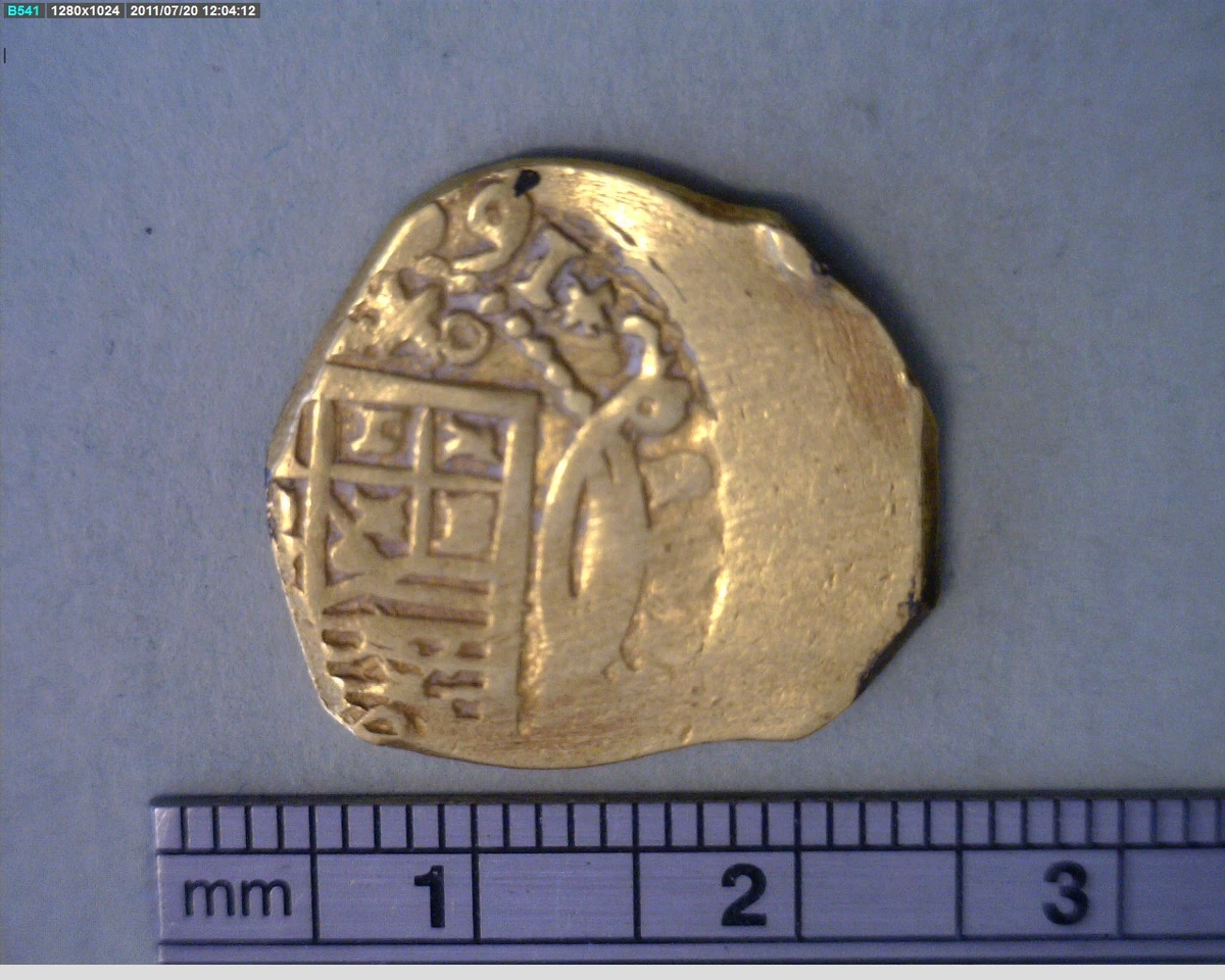 Moneda destacada de la serie Escudos Coloniales (oro)
