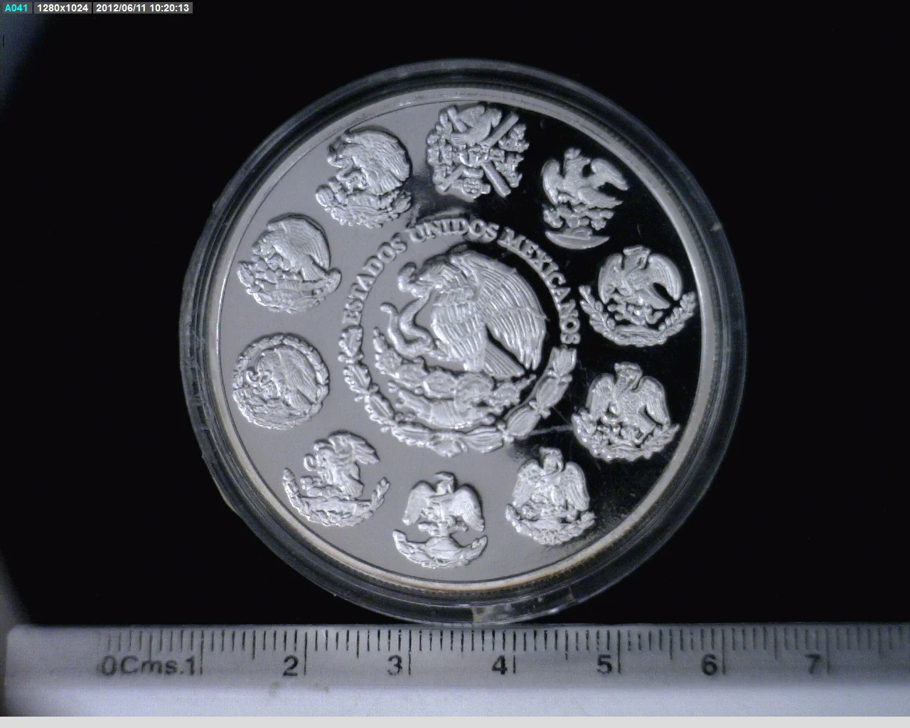 2 oz Libertad Plata 1996 · Inventario Banxico 19225 (anverso)