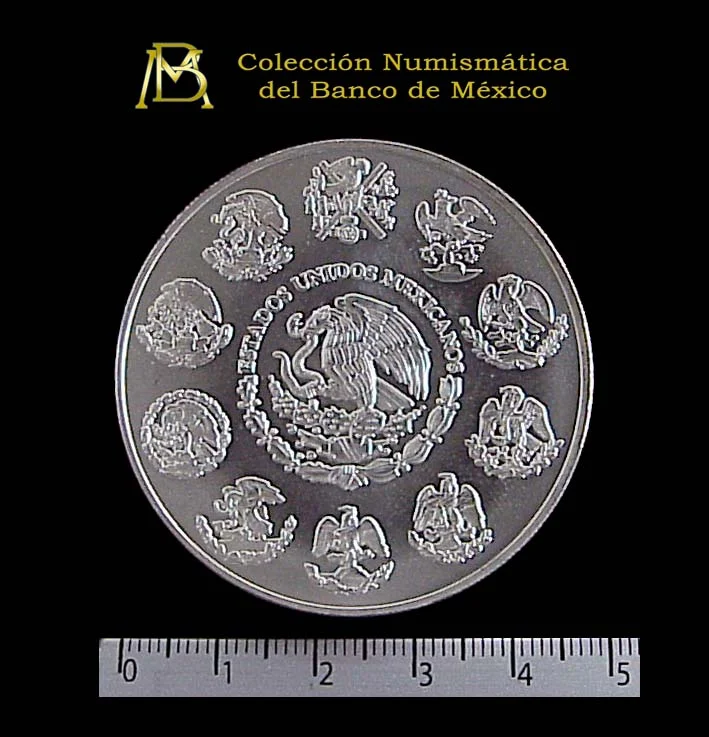2 oz Libertad Plata 1997 · Inventario Banxico 20867 (anverso)