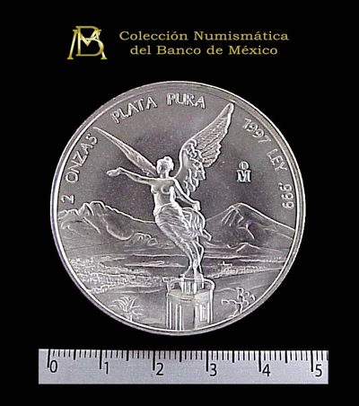 2 Onzas Libertad Plata 1997