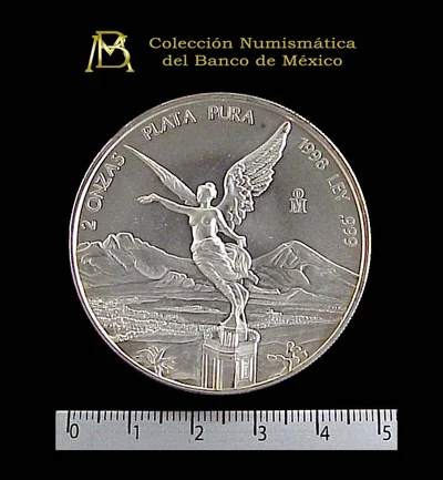 2 Onzas Libertad Plata 1998