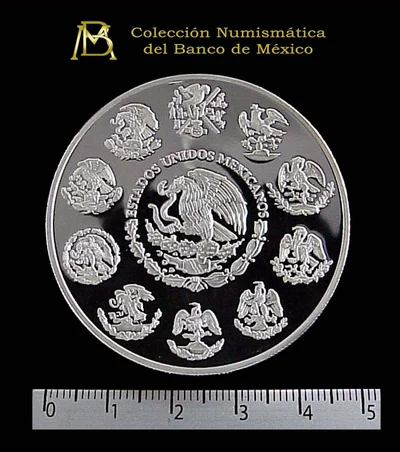 2 oz Libertad Plata 2000 (Espejo) · Inventario Banxico 20872 (anverso)