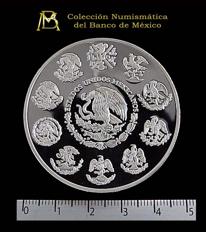 2 oz Libertad Plata 2000 (Espejo) · Inventario Banxico 20872 (anverso)
