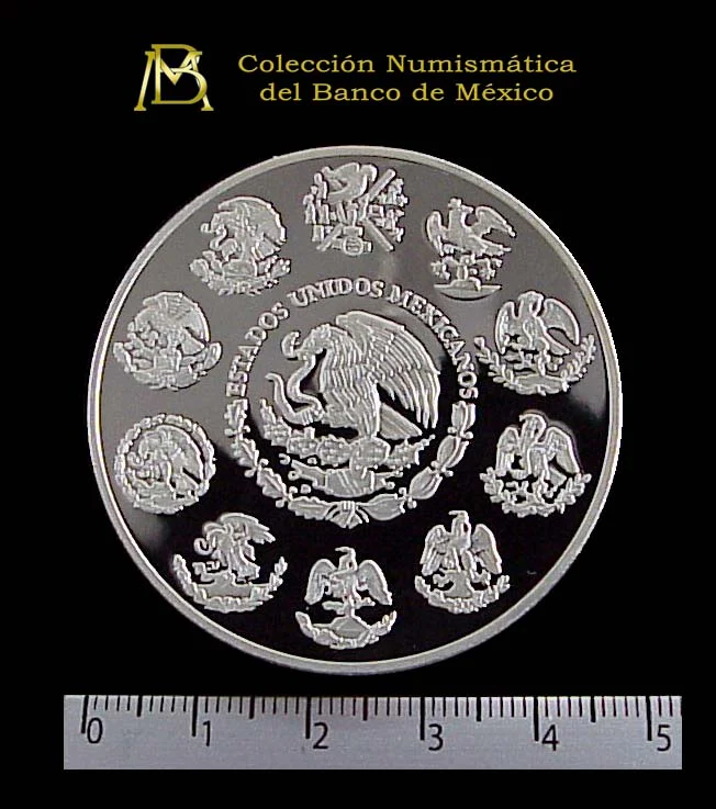 2 oz Libertad Plata 2000 · Inventario Banxico 20875 (anverso)
