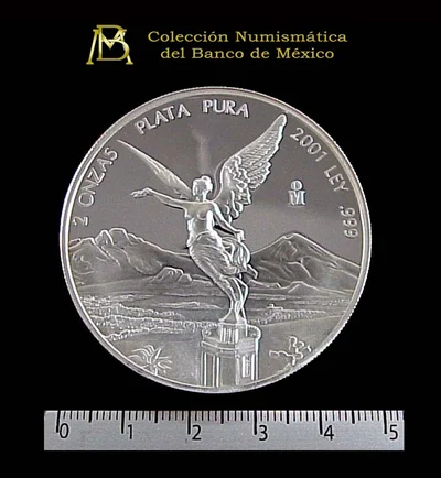 2 Onzas Libertad Plata 2001
