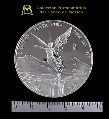 2 Onza Libertad Plata 2002 Proof