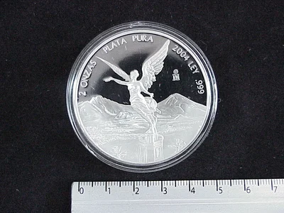 2 Onzas Libertad Plata 2004