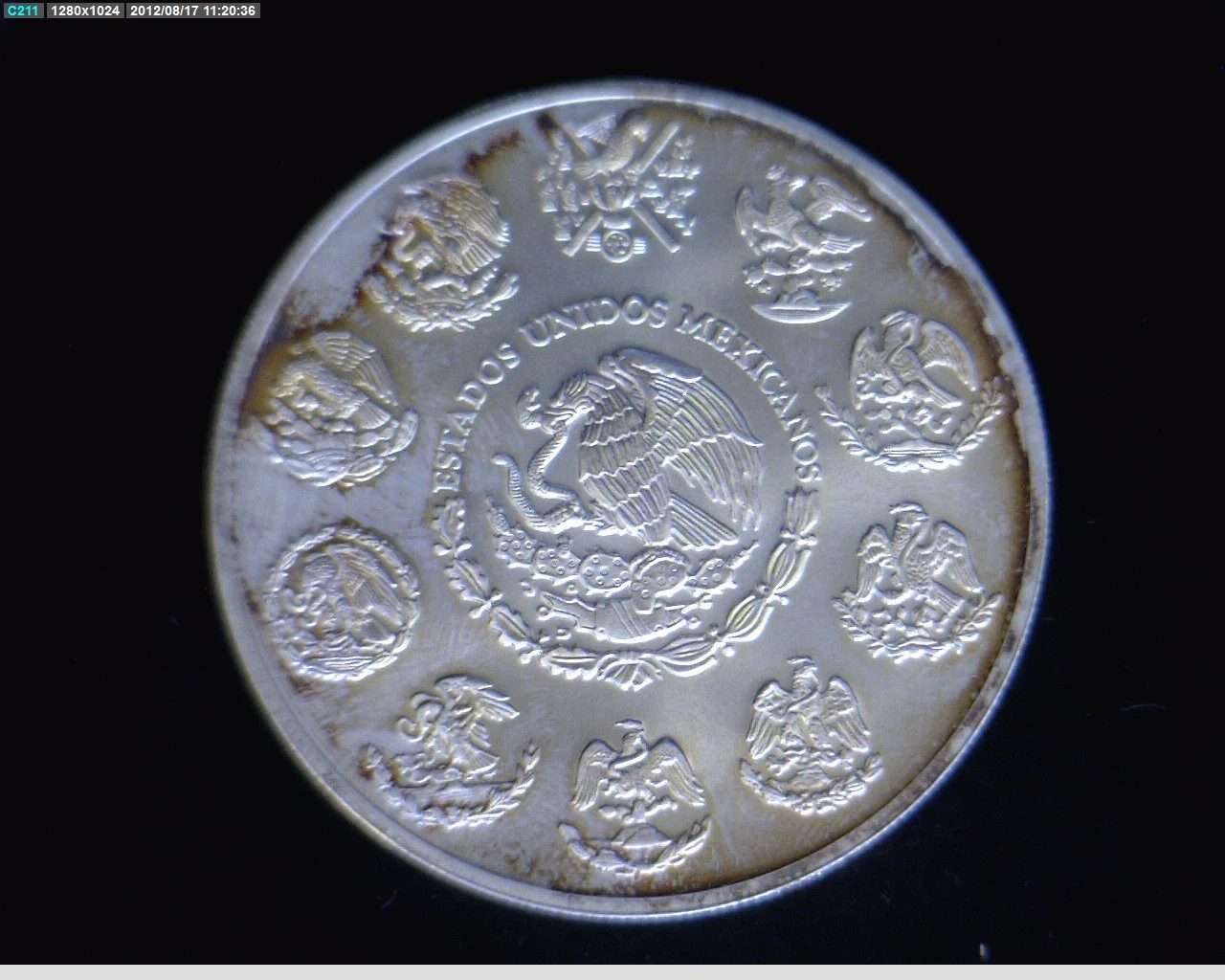 2 oz Libertad Plata 2005 · Inventario Banxico 21800 (anverso)