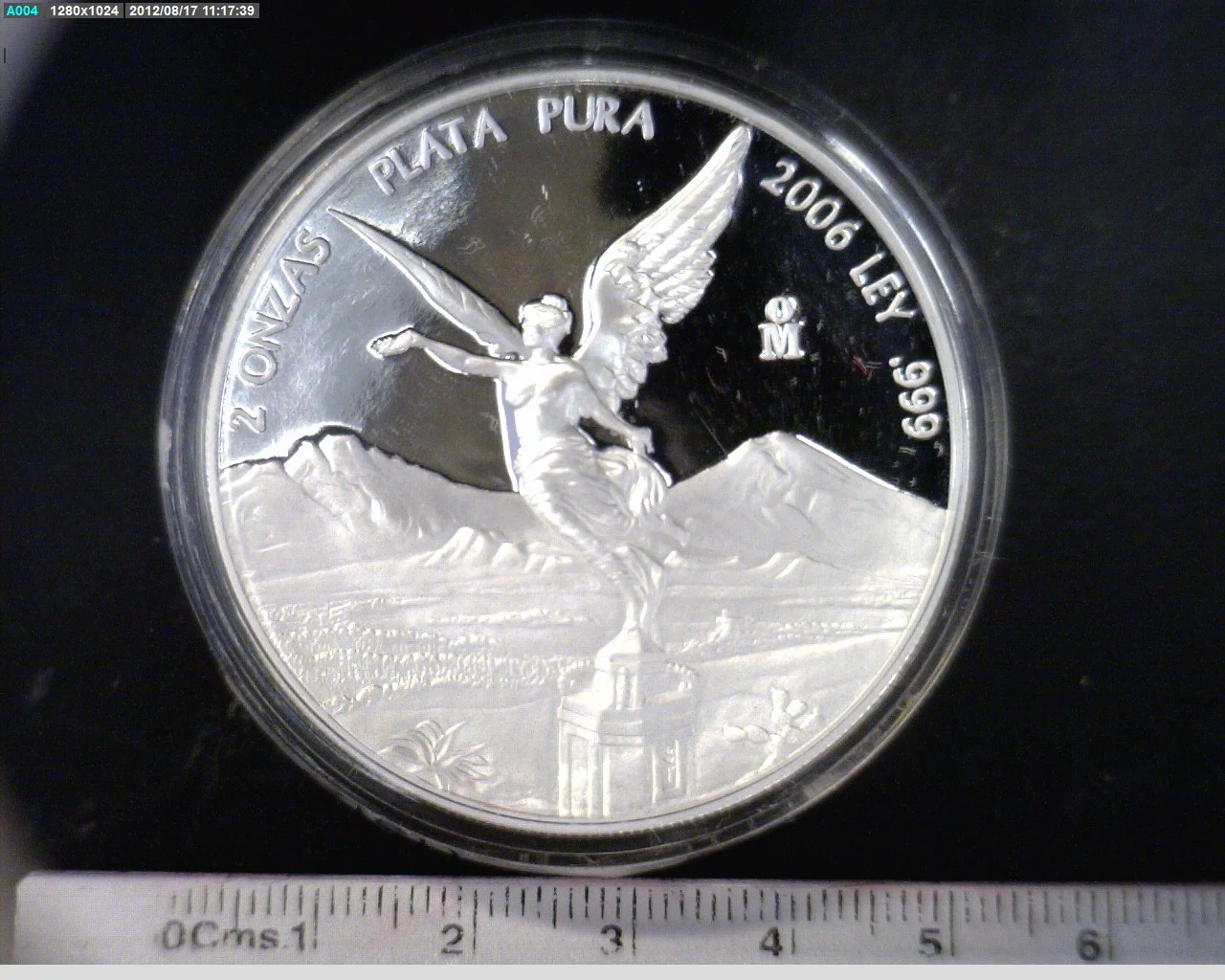 2 Onzas Libertad Plata 2006 · Reverso