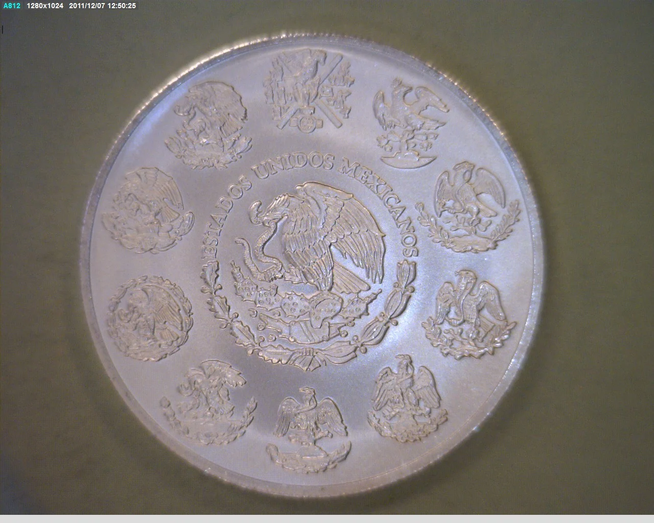 2 oz Libertad Plata 2010 · Inventario Banxico 22680 (anverso)