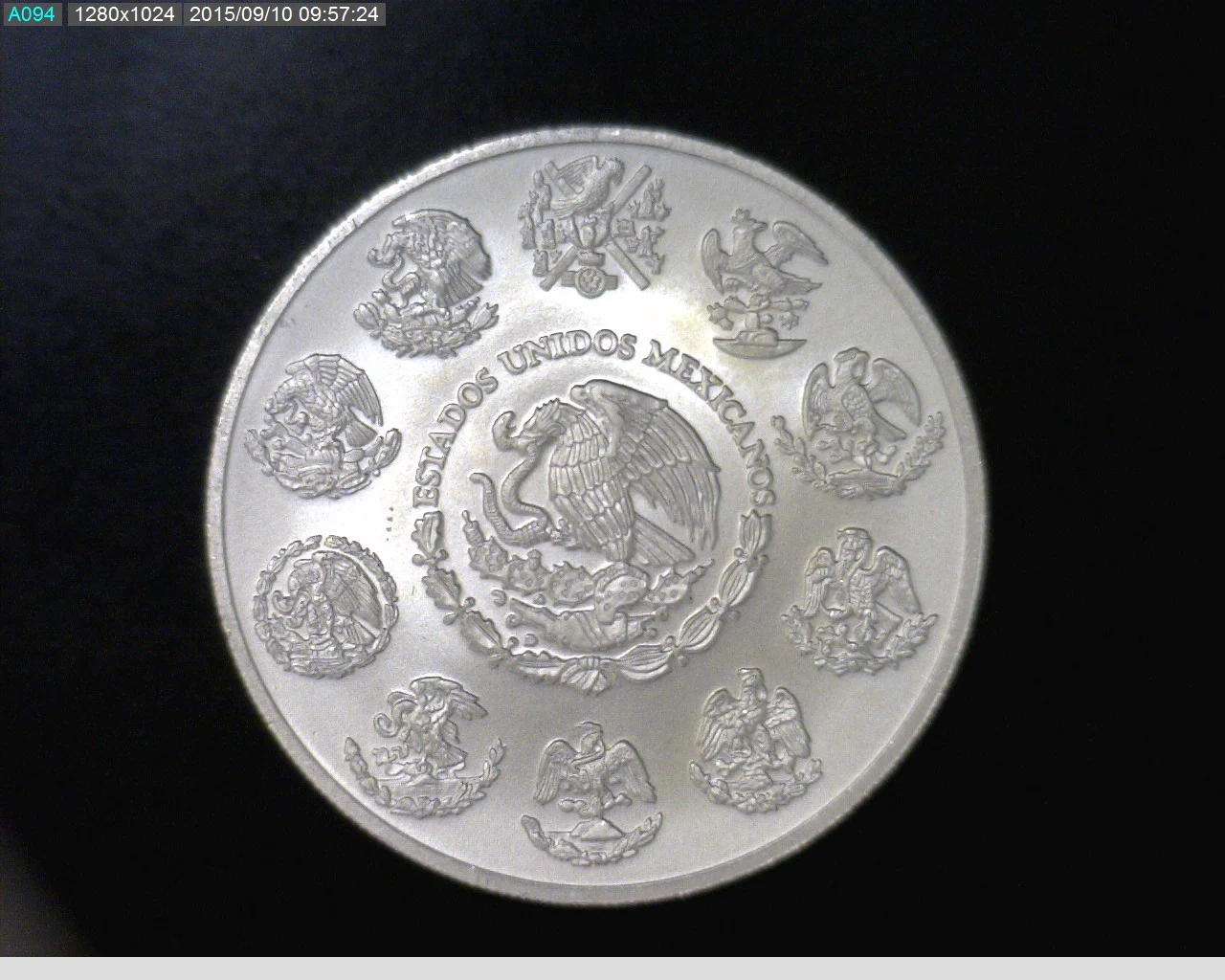 2 oz Libertad Plata 2012 · Inventario Banxico 23017 (anverso)