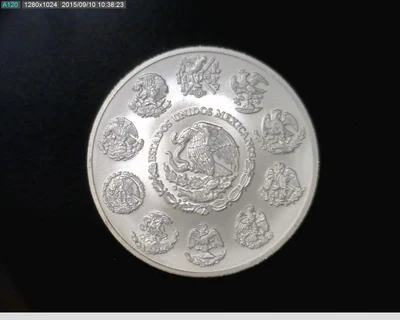 2 oz Libertad Plata 2013 · Inventario Banxico 23028 (anverso)