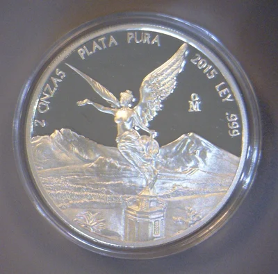 2 Onzas Libertad Plata 2015