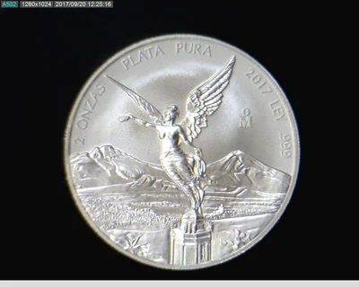 2 Onzas Libertad Plata 2017