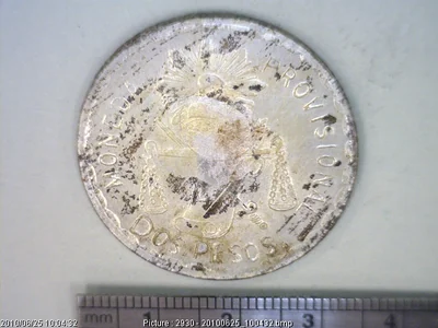 2 Pesos Plata · Estado Libre y Soberano de Oaxaca · 1915