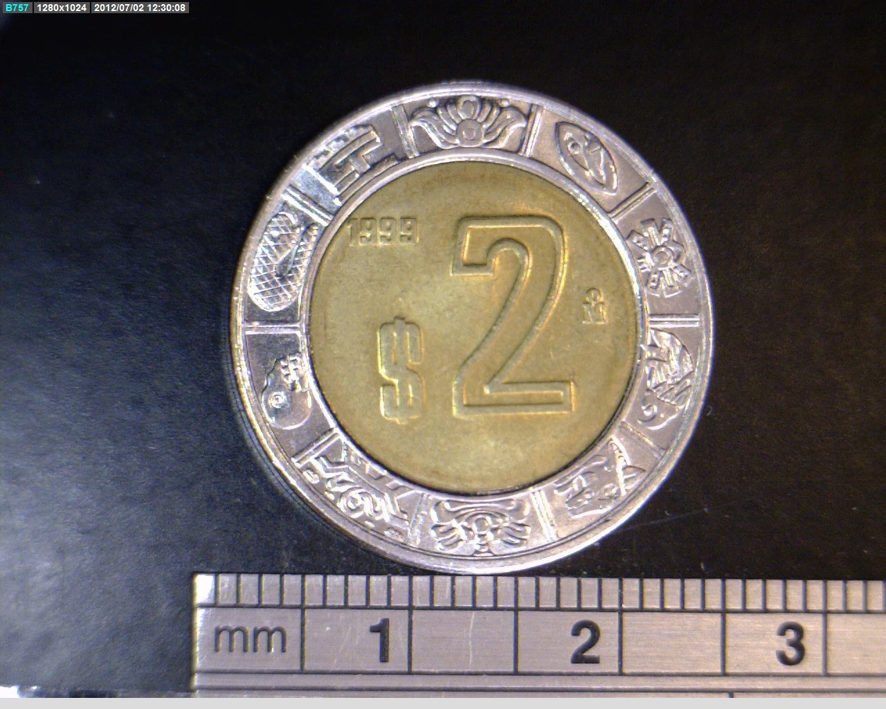 2 Bimetálica 1999 . Inventario Banxico 20224 (reverso)