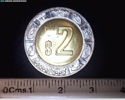 2 Pesos Bimetálica 2001