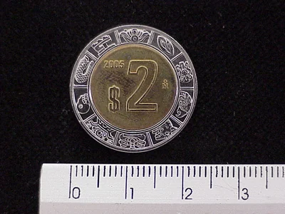 2 Pesos Bimetálica 2005