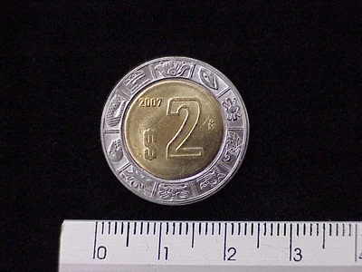 2 Pesos Bimetálica 2007