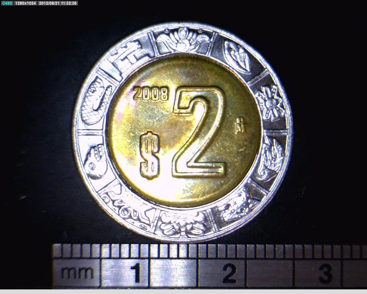 2 Bimetálica 2008 . Inventario Banxico 22004 (reverso)