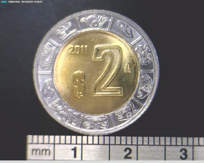 2 Pesos Bimetálica 2011