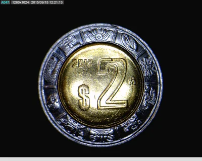 2 Pesos Bimetálica 2012