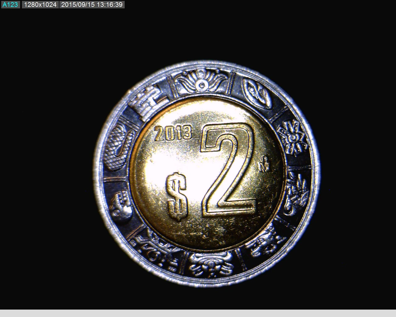2 Bimetálica 2013 . Inventario Banxico 23149 (reverso)