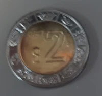 2 Bimetálica 2017 . Inventario Banxico 24003 (reverso)