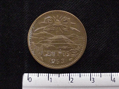 20 Centavos Cobre 1953