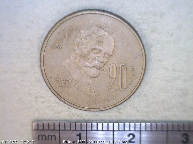 20 Cuproníquel 1972 . Inventario Banxico 15149 (reverso)