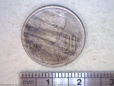20 Centavos Cuproníquel 1972