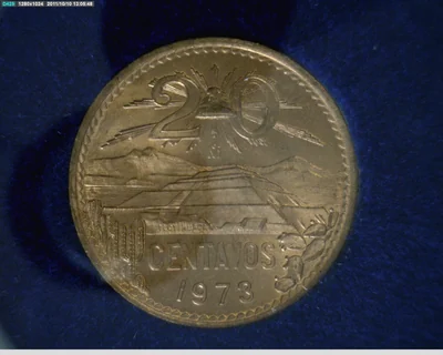 20 Centavos Latón 1973