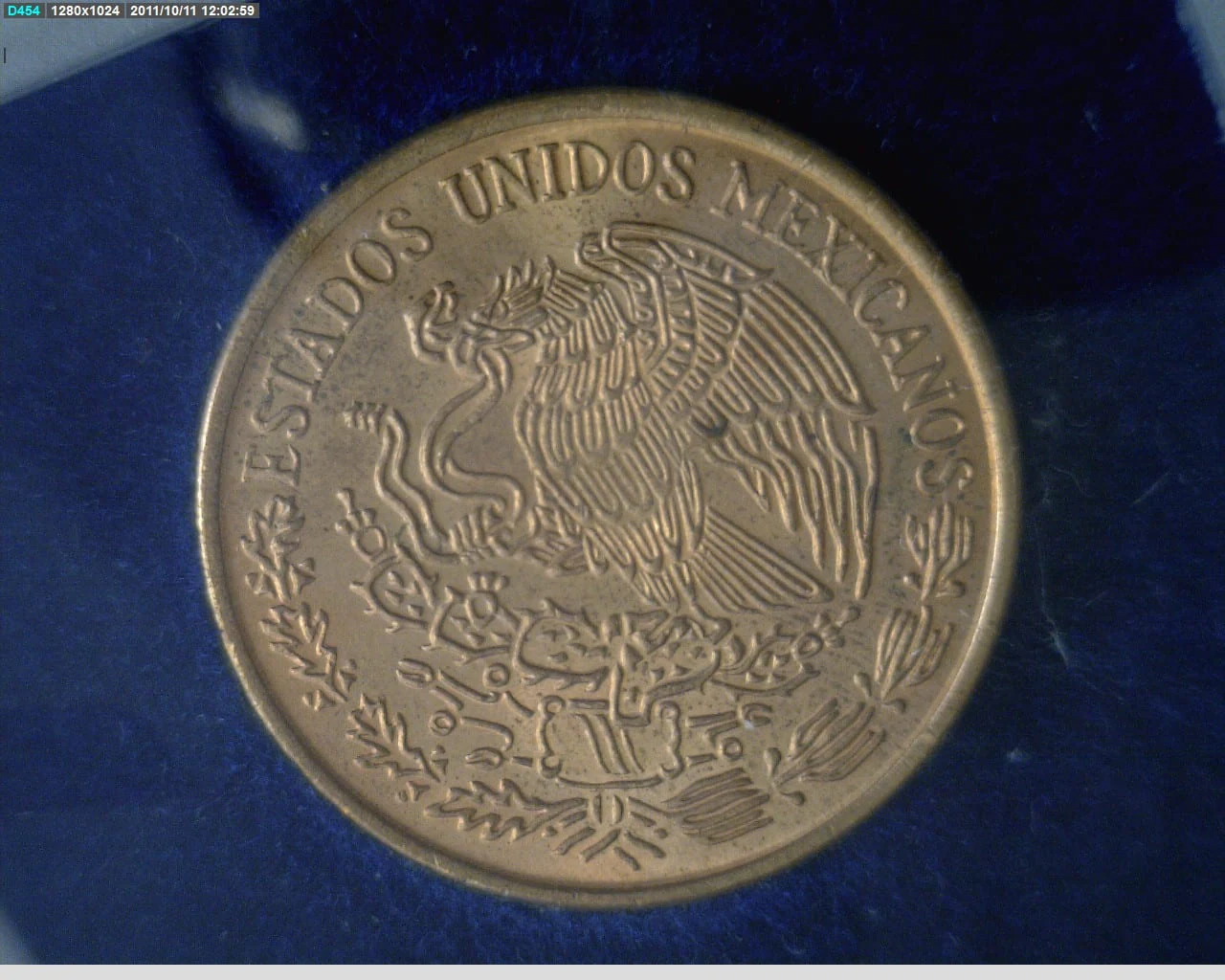 20 Centavos Latón 1974 (anverso)