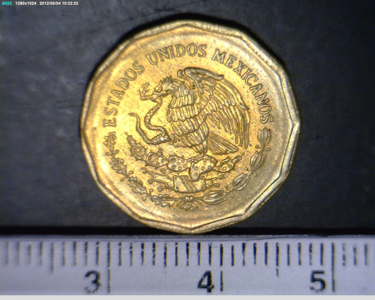 20 Bronce Aluminio 1995 . Inventario Banxico 19000 (anverso)