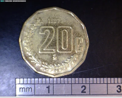 20 Centavos Bronce Aluminio 1997