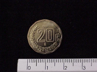 20 Centavos Bronce Aluminio 2007