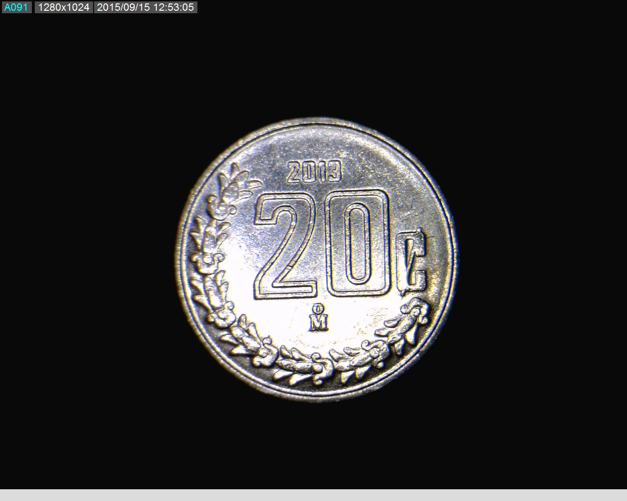 20 Centavos Acero inoxidable 2013 · Reverso