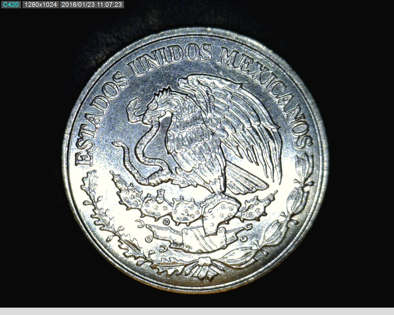 20 Centavos Acero inoxidable 2017 · Anverso