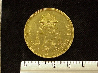 20 Pesos Oro · 1871