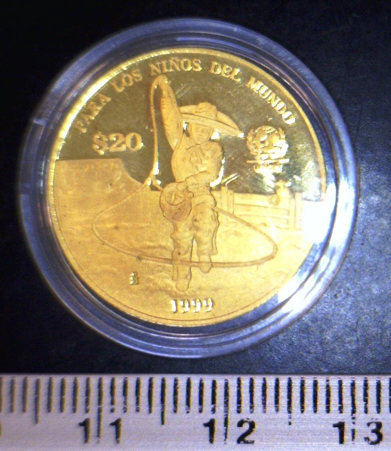 20 Pesos 1999 · Reverso