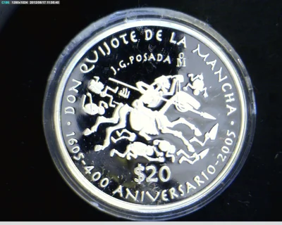 20 Pesos 80 Aniversario del Banco de México 2005